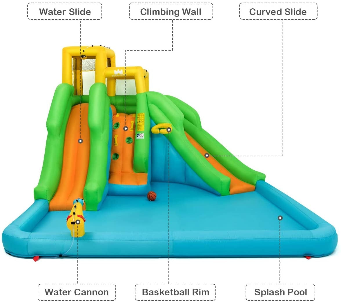 Inflatable Water Park Bounce House with Climbing Wall Bounce House at Gallery Canada