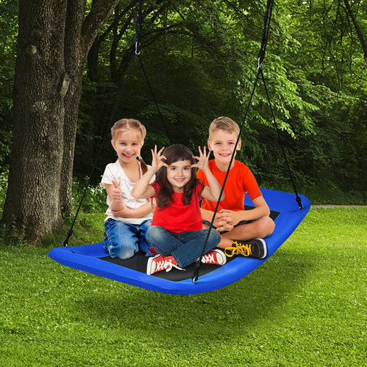700lb Giant 60 Inch Platform Tree Swing for Kids and Adults, Blue Swing & Playsets Blue at Gallery Canada