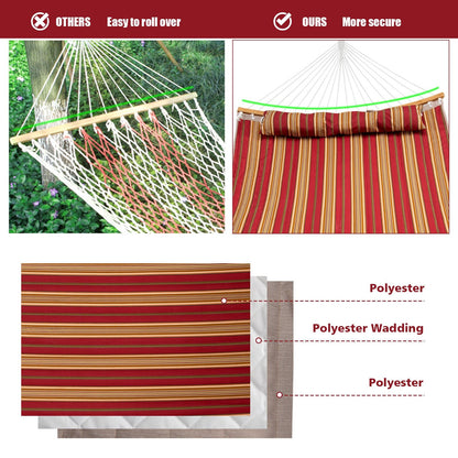 Outdoor Hammock with Detachable Pillow, Red at Gallery Canada