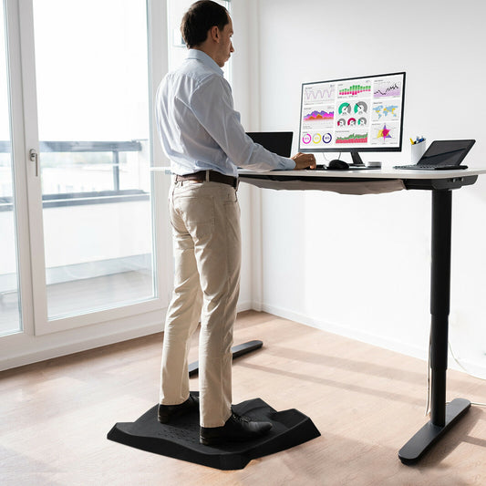 Portable Anti-Fatigue Standing Mat, Massage Points, Diverse Terrain, Black Sport Equipments Black at Gallery Canada