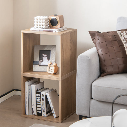 2 Cubes Stackable Bookcase, Natural Bookcases Natural at Gallery Canada