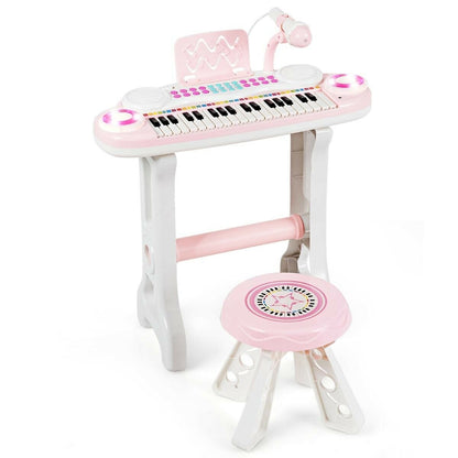 37-key Kids Electronic Piano Keyboard Playset, Pink at Gallery Canada
