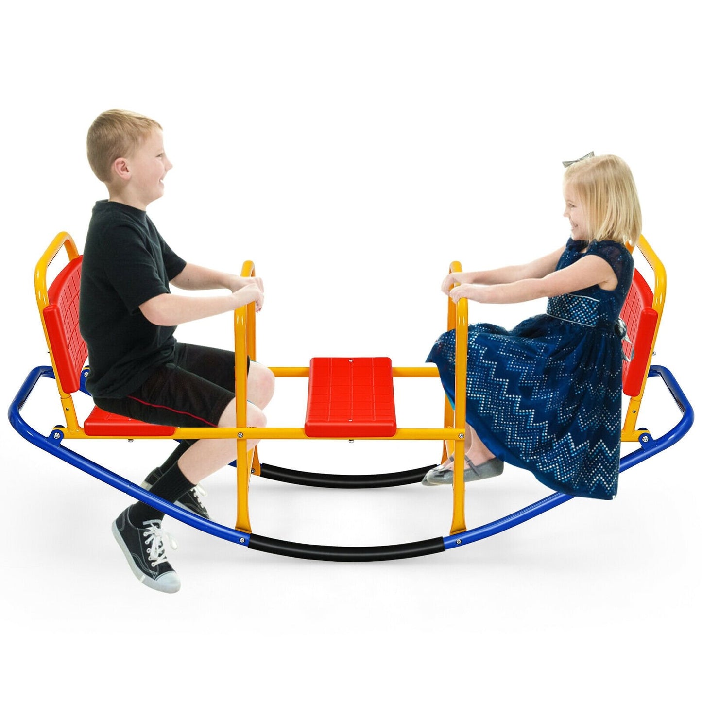 Outdoor Kids Seesaw Swivel Teeter for 3 to 8 Years Old, Red at Gallery Canada