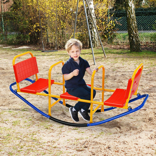 Outdoor Kids Seesaw Swivel Teeter, For 3 To 8 Years, Red Seesaws Red at Gallery Canada