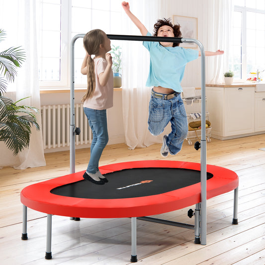 2-Person Foldable Mini Kids Rebounder Trampoline, Red Trampolines Red at Gallery Canada