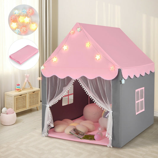Kids Playhouse Tent With Star Lights, Pink Play Tents & Playhouse Pink at Gallery Canada