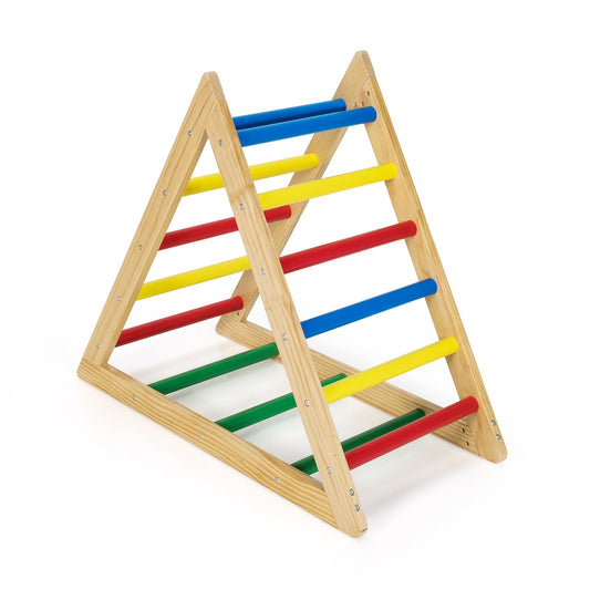 Climbing Triangle Ladder with 3 Levels for Kids, Multicolor