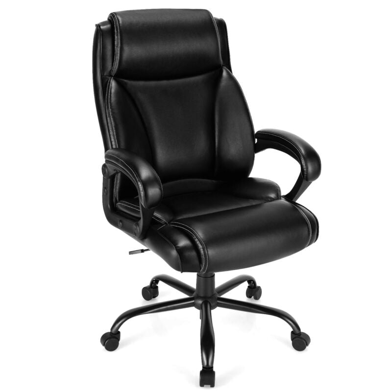 400 Pounds Adjustable High Back Leather Office Chair