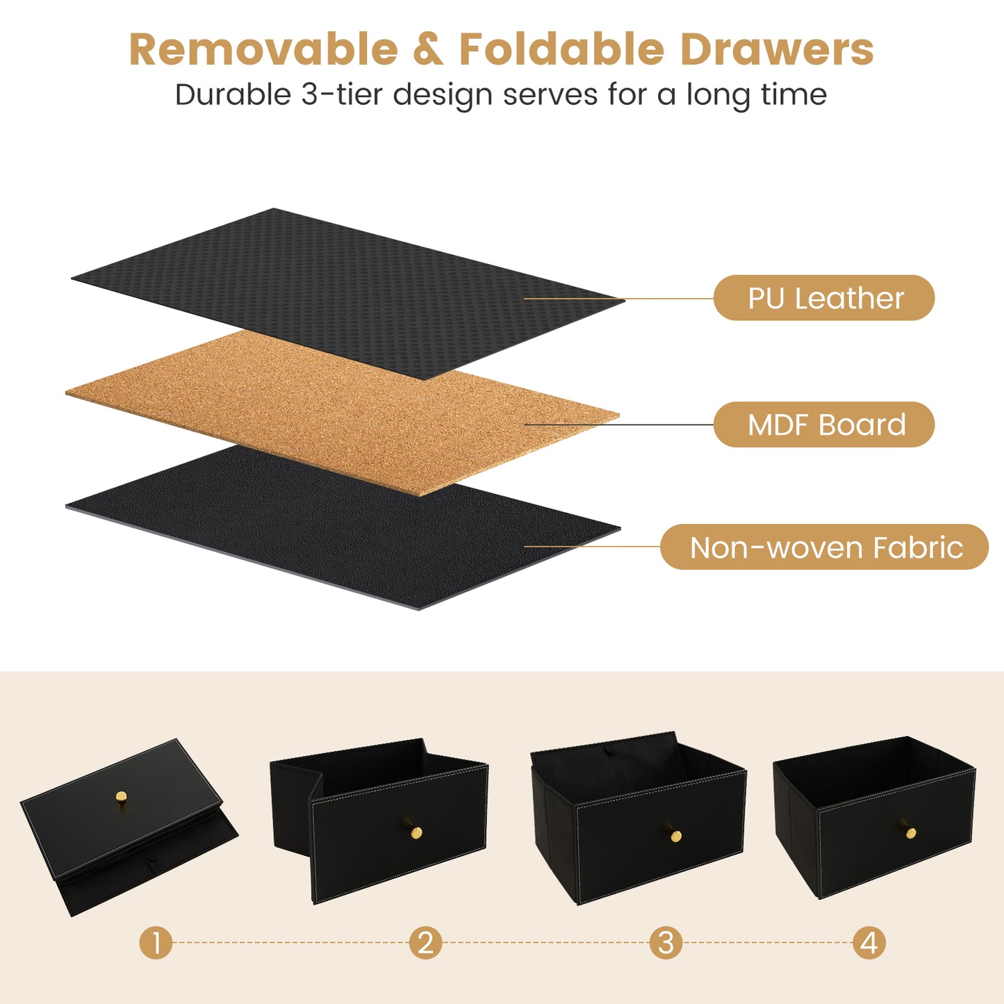 8-Drawer Floor Dresser Storage Organizer, Black Dressers & Chests at Gallery Canada