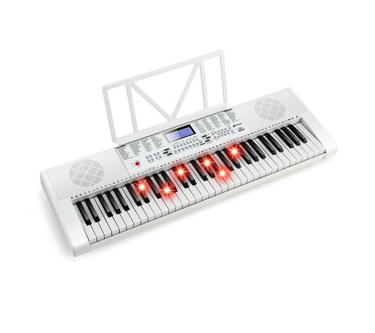 61-Key Electric Piano Keyboard for Beginner, White