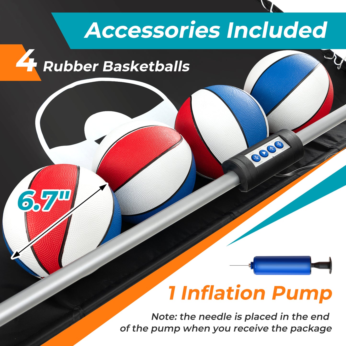Dual Shot Basketball Arcade Game, 8 Game Modes, 4 Balls, Green Game Room at Gallery Canada