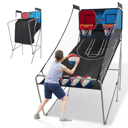 Dual Shot Basketball Arcade Game with 8 Game Modes and 4 Balls, Red at Gallery Canada