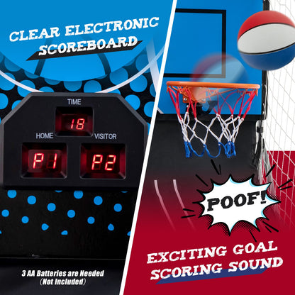 Dual Shot Basketball Arcade Game with 8 Game Modes and 4 Balls, Red at Gallery Canada