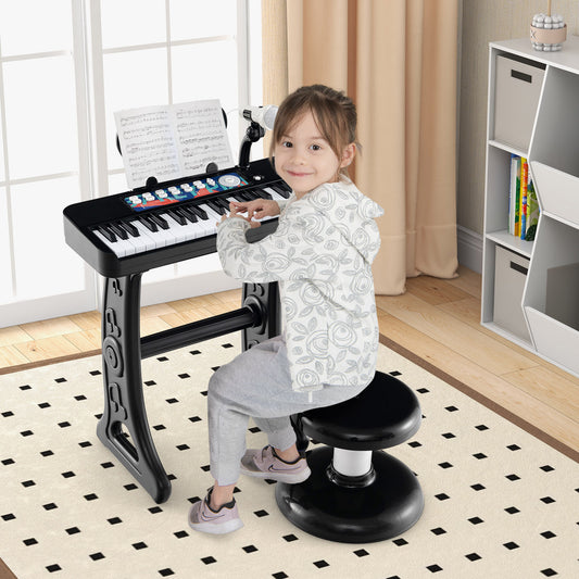 Kids Piano Keyboard, 37-Key, With Microphone, Black Pianos & Keyboards Black at Gallery Canada