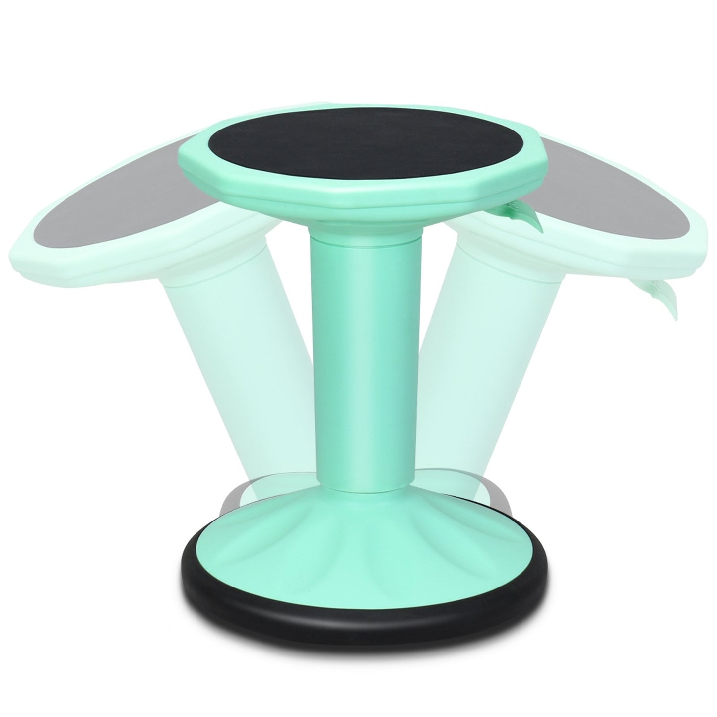 Adjustable Active Learning Stool Sitting Home Office Wobble Chair with Cushion Seat , Green at Gallery Canada