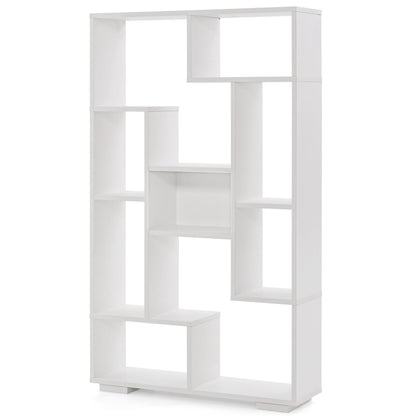 47-Inch Tall Bookshelf for Home Office Living Room, White