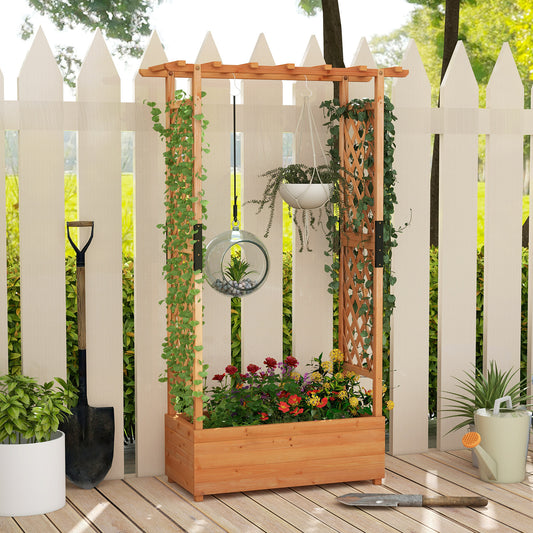 Raised Garden Bed With Arch Trellis, Orange Raised Garden Beds Orange at Gallery Canada