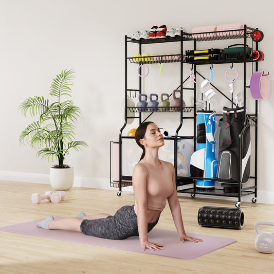 Sports Equipment Organizer for Garage, Black Sport Equipments Black at Gallery Canada