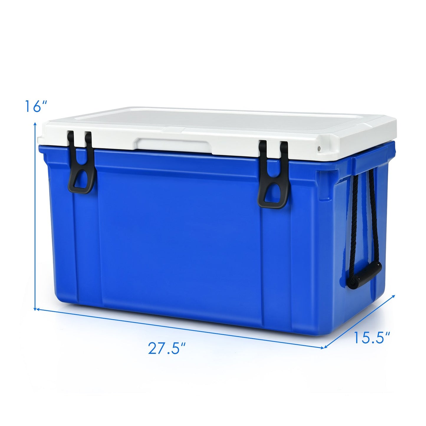 58 Quart Leak-Proof Portable Cooler  Ice Box for Camping, Blue