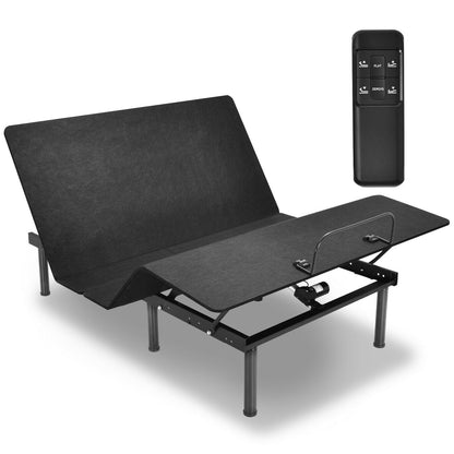 Queen Size Adjustable Bed Base Frame with Wireless Remote Control, Black