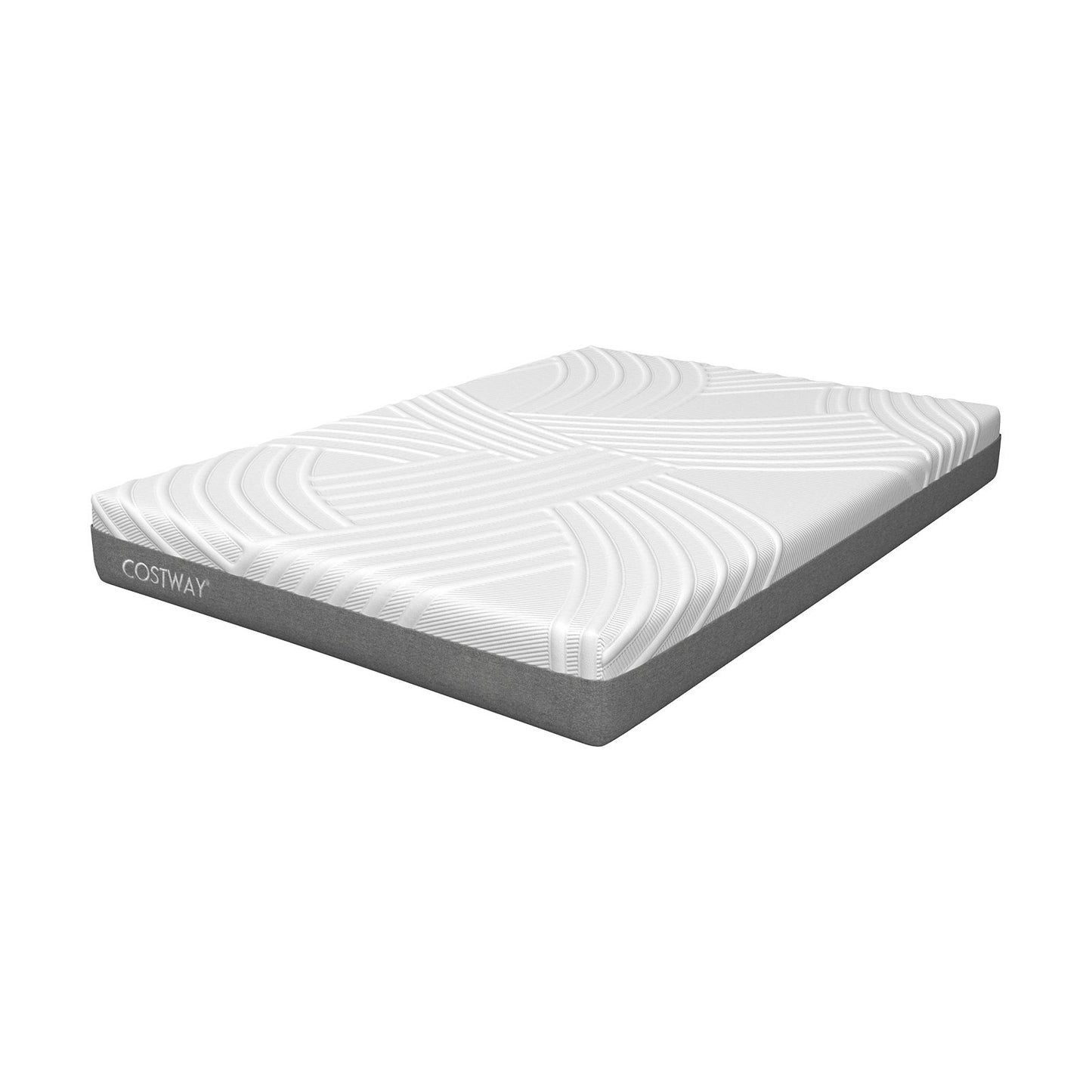 75L x 54W x 8H Memory Foam Mattress with Jacquard Fabric Cover-Full Size, White at Gallery Canada