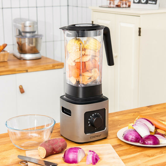 1500W 5-Speed Countertop Smoothie Blender, 68oz Tritan Jar, Silver Food Mixers & Blenders Silver at Gallery Canada