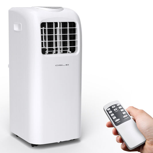 8000 BTU(Ashrae) Portable Air Conditioner with Remote Control, White