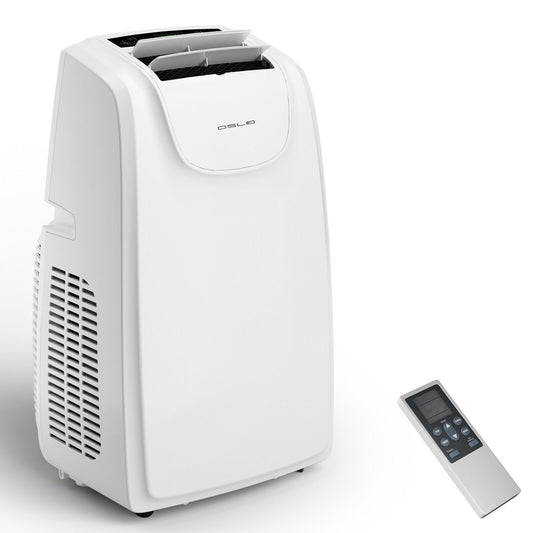 3-in-1 Portable Air Conditioner with Cooling Fan Dehumidifier Function-12000 BTU, White