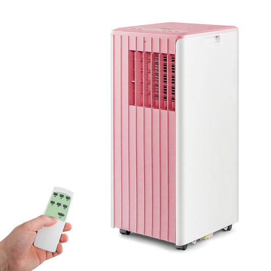 3-in-1 10000 BTU Air Conditioner with Humidifier and Smart Sleep Mode, Pink at Gallery Canada