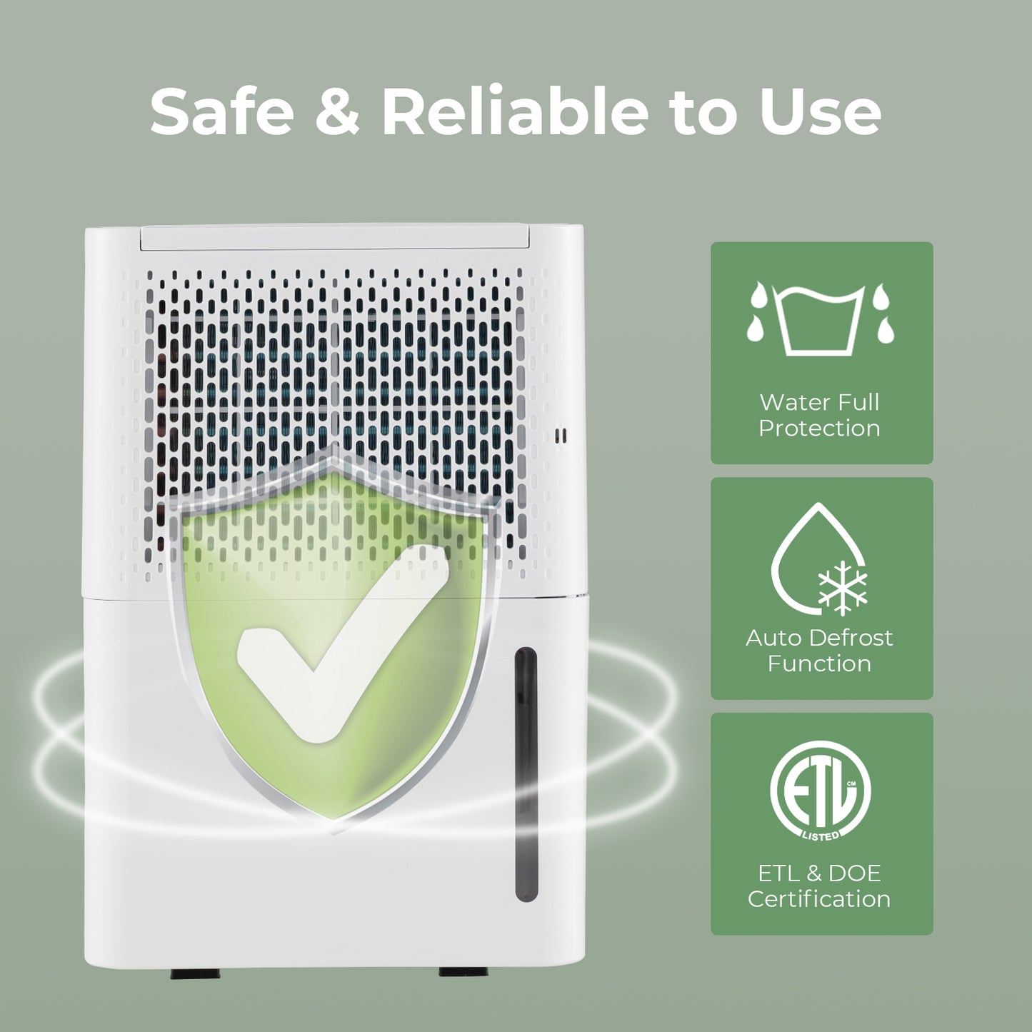 32 Pint Dehumidifier, 2000 Sq. Ft, White Dehumidifiers at Gallery Canada