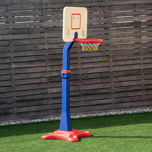 Kids Adjustable Height Basketball Hoop Stand, Multicolor Toy Sports White, Blue, Red at Gallery Canada