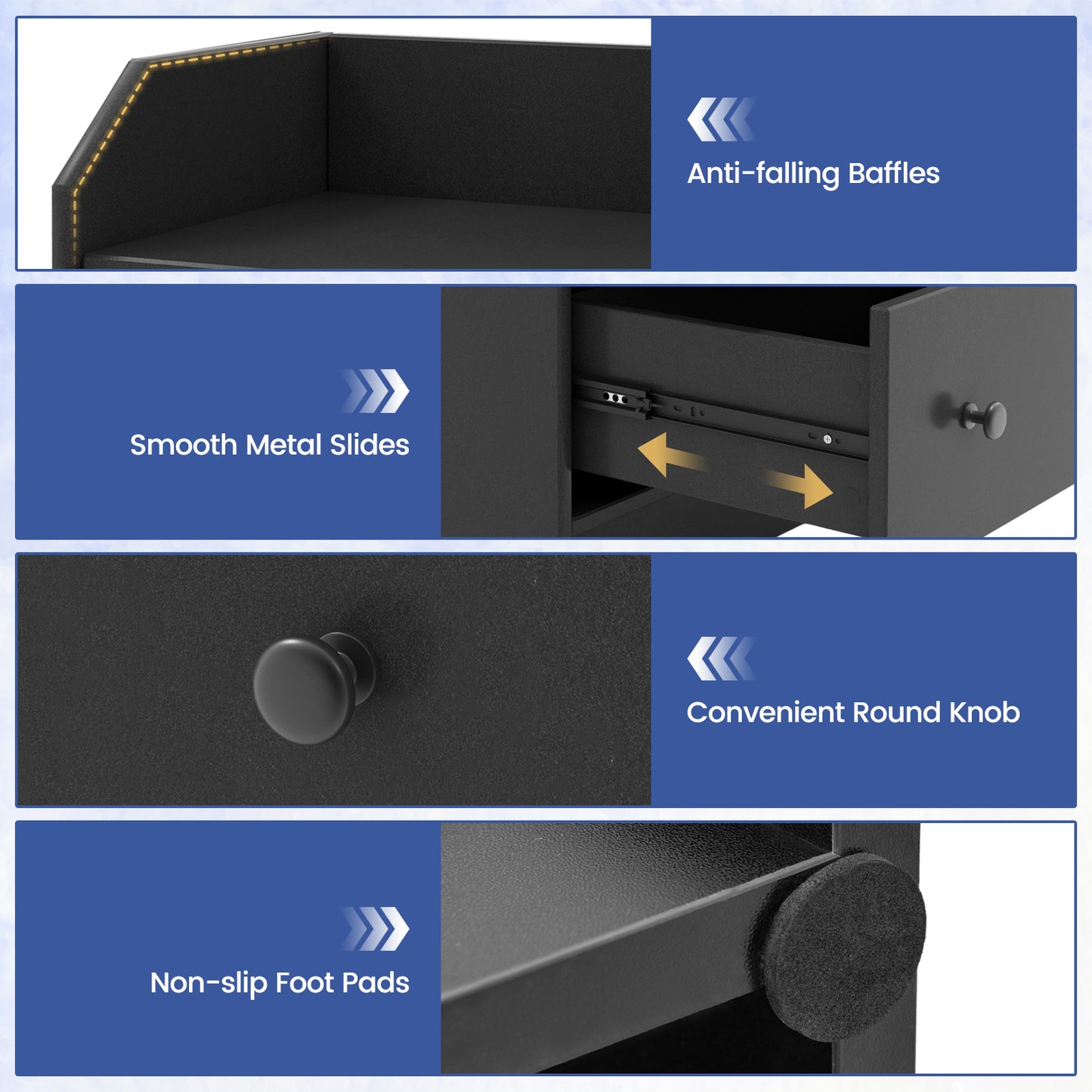 Modern Storage Dresser, Anti-Toppling Device, Black Dressers & Chests at Gallery Canada