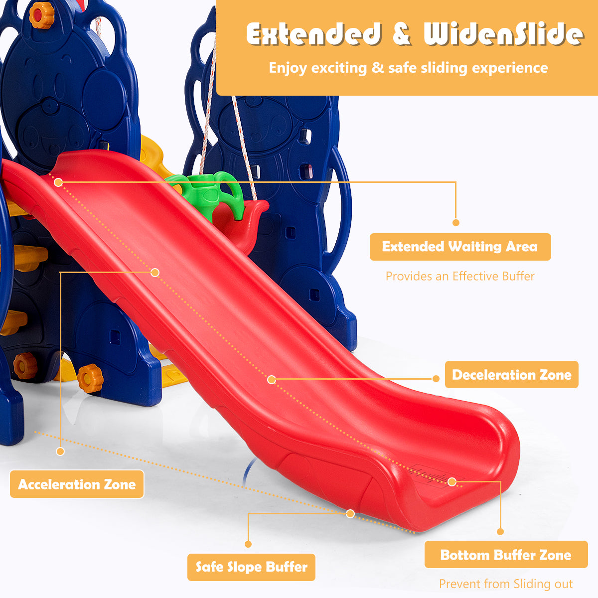 3-In-1 Toddler Climber Swing Playset, Multicolor Swing & Playsets at Gallery Canada