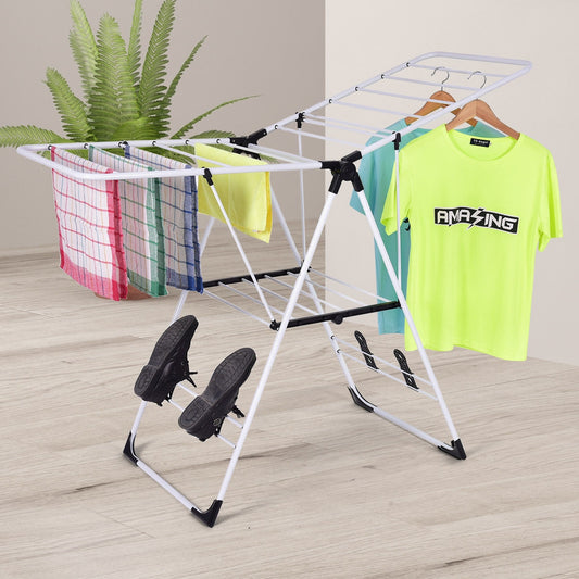 Portable Storage Drying Rack Laundry Clothes Drying Racks white at Gallery Canada