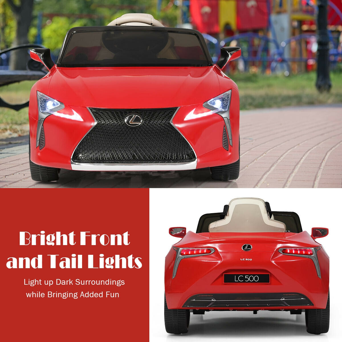 Licensed Kids 12V Ride On Car, Remote Control Electric Vehicle, Red Powered Ride On Toys at Gallery Canada