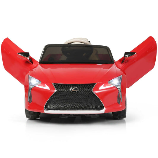 Lexus LC500 Licensed Kids 12V Ride Remote Control Electric Vehicle, Red
