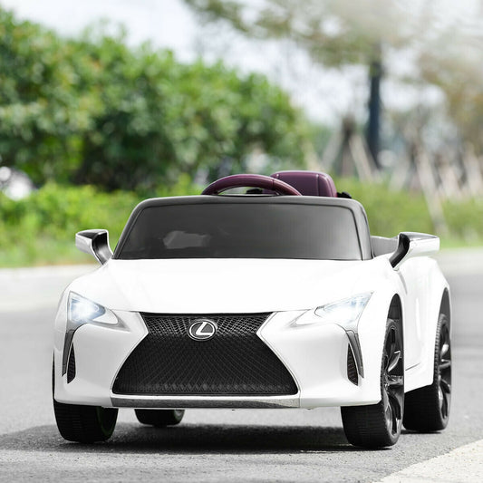 Kids 12V Ride On Car, Remote Control, White Powered Ride On Toys White at Gallery Canada