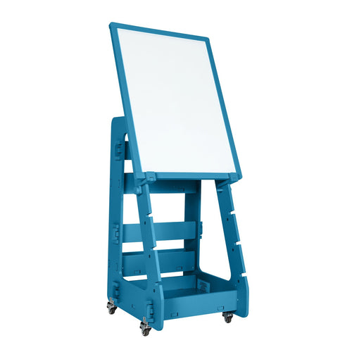 Multifunctional Kids' Standing Art Easel with Dry-Erase Board, Navy