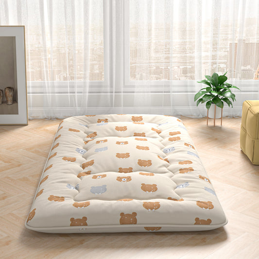 Foldable Futon Mattress, Twin Size, Washable Cover, Carry Bag, Brown Mattresses Brown at Gallery Canada