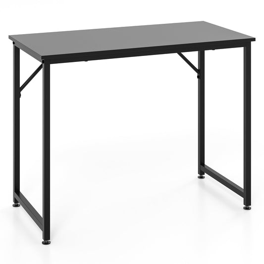 L Shaped Computer Desk and Writing Workstation for Home and Office, Black at Gallery Canada