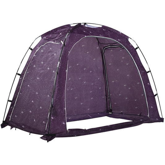 Bed Tent Indoor Privacy Play Tent on Bed with Carry Bag, Purple