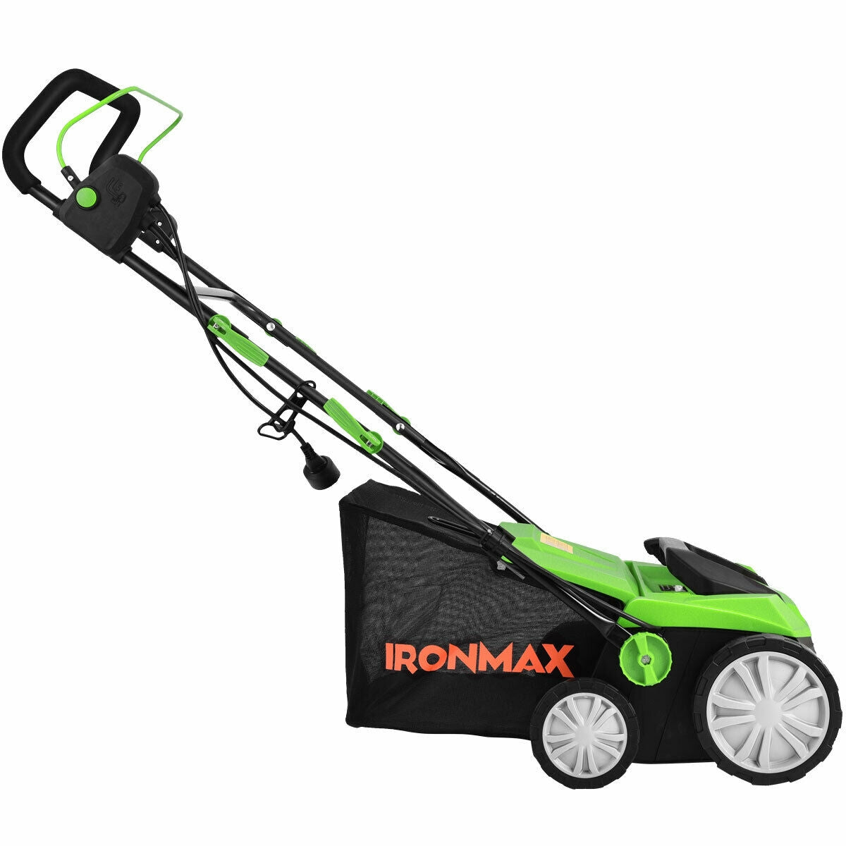 15 Inch 13 Amp Electric Scarifier with Collection Bag and Removable Blades, Green Garden Tools at Gallery Canada