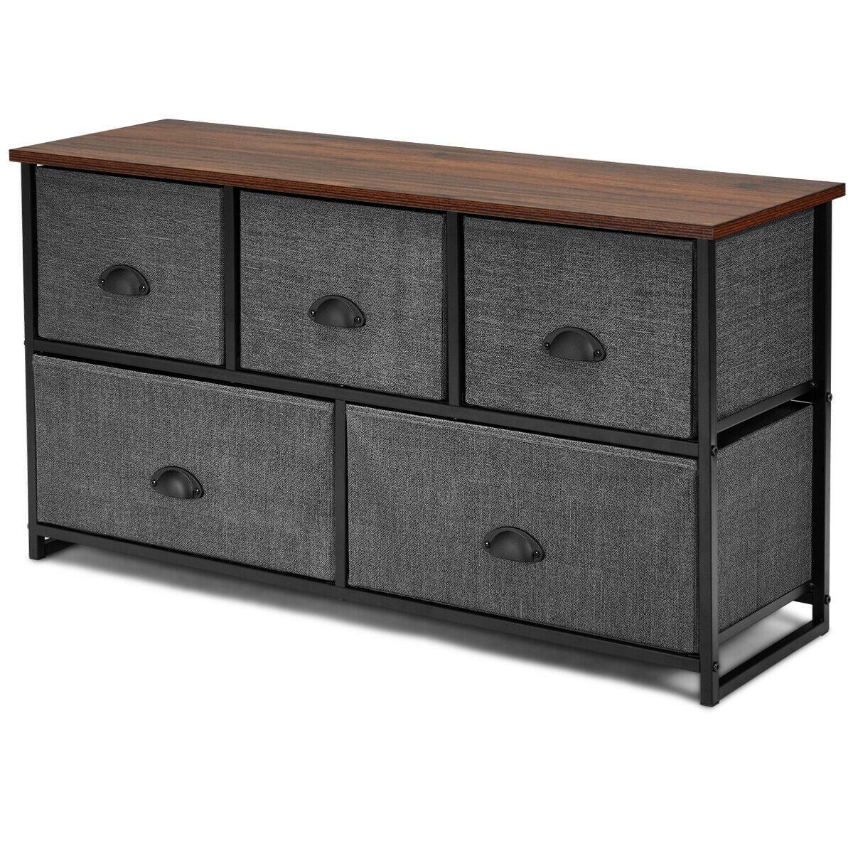 Wood Dresser Storage Unit, Side Table Display Organizer, Gray Dressers & Chests at Gallery Canada