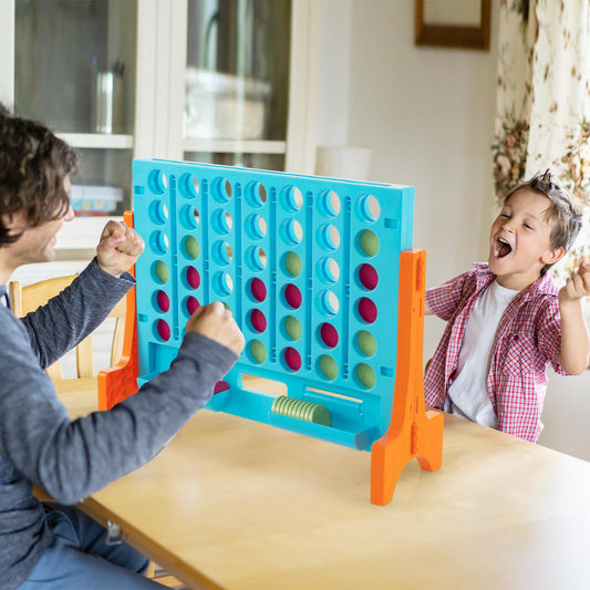 Jumbo 4-to-Score Connect Game Set with Carrying Bag and 42 Coins, Orange Lawn Games Orange at Gallery Canada