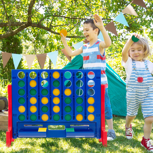 Jumbo 4-to-Score Connect Game Set with Carrying Bag and 42 Coins, Red Lawn Games Red at Gallery Canada