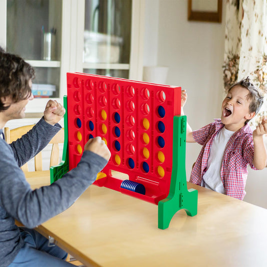 Jumbo 4-to-Score Connect Game Set with Carrying Bag and 42 Coins, Green Lawn Games Green at Gallery Canada
