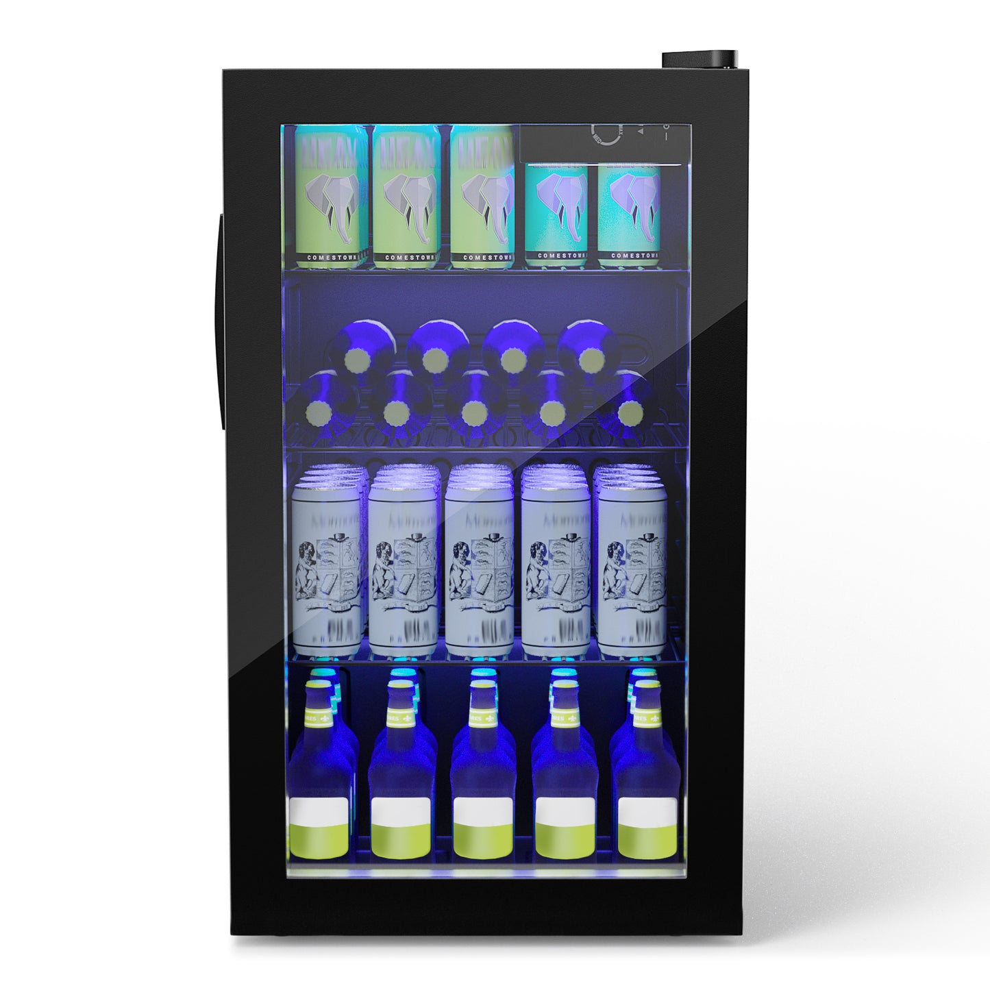 120 Can Beverage Mini Refrigerator with Glass Door