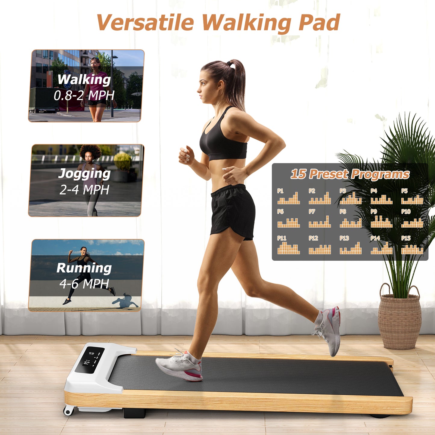 Under Desk Treadmill with Remote Control and LED Display for Home Office Treadmills at Gallery Canada