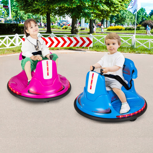 Kids Ride On Bumper Car, 12V, Remote Control, Lights Music, Pink Powered Ride On Toys Pink at Gallery Canada