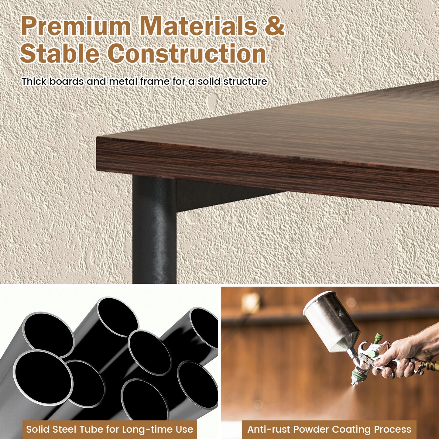 3-Tier Retro Nightstand with 2 Removable Fabric Drawers and Open Shelf, Walnut Nightstands at Gallery Canada